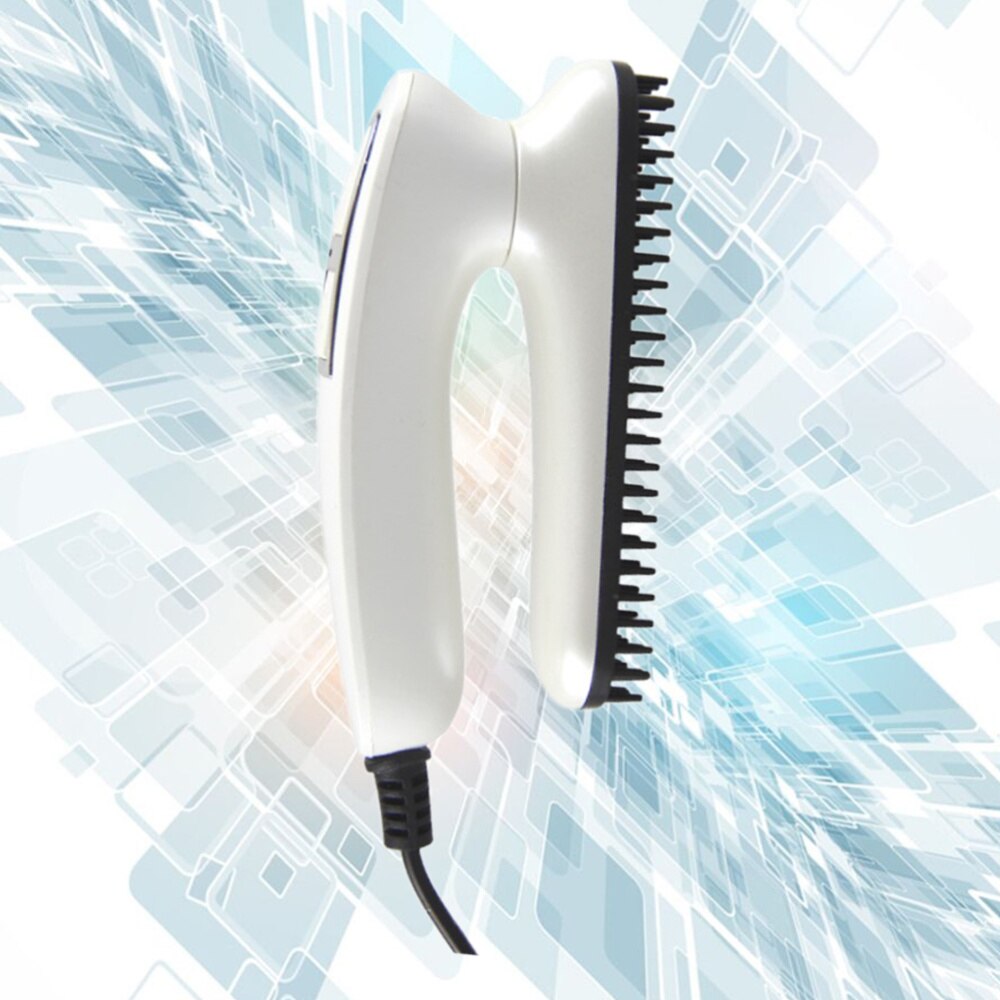 1PC Beard Straightener Multifunctional Electric Foldable Rotation Straightening Comb for Men with EU Plug