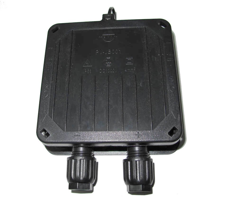 2pcs Solar Junction Box for Solar Panel 130W 140W 150W 175W 180W 200W connect PV junction box solar cable connection with Diodes