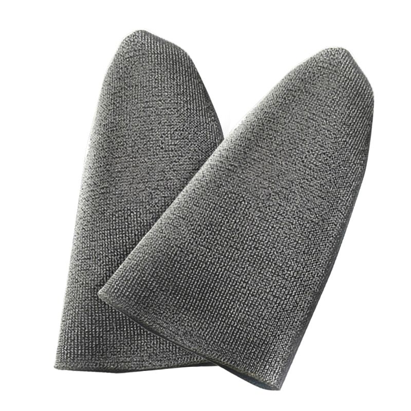 1Pair Sweat Proof Fiber Finger Cover Breathable Gaming Finger Gloves Game Sleeve: 2