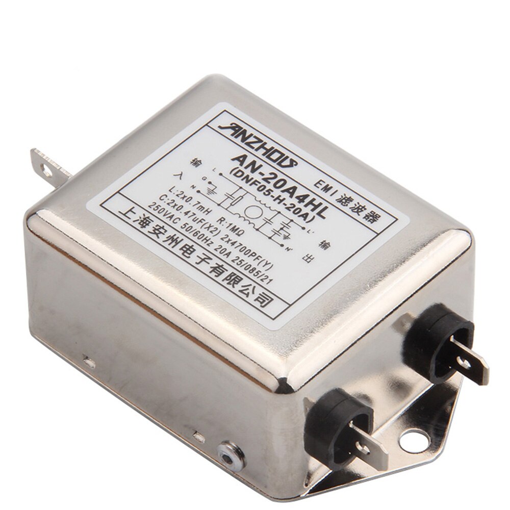 AN-20A4HL 20A 250V EMI AC power filter noise filter DNF05-H-3A/5A/6A/10A/15A/20A