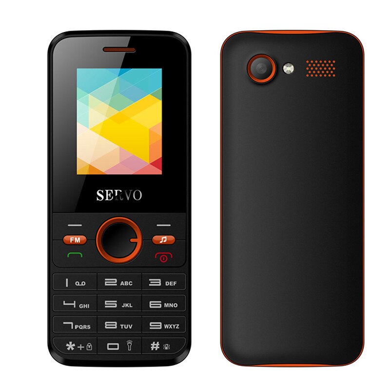 Originele Servo Telefoon 1.77 Inch Dual Sim-kaart Gprs Spreadtrum6531DA Mobiele Telefoon Trillingen Buiten Fm Radio Gsm Unlocked Mobiele Telefoon: Stardand / English Key Orange