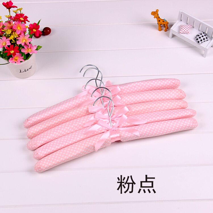 Sainwin-cintre en tissu polyester 10 pièces/lot 38cm | Porte-vêtements en éponge, cintres antidérapants pour vêtements, cintres de placards
