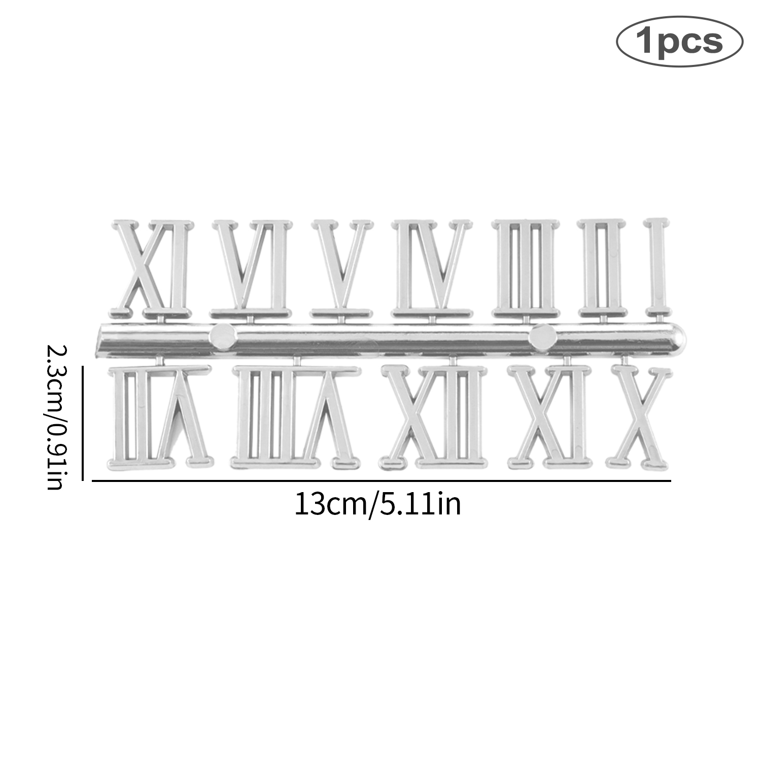 Clock Numerals Arabic Roman Number Restore Clock Numerals Accessories DIY Epoxy Resin Clock Molds Accessories: Blue