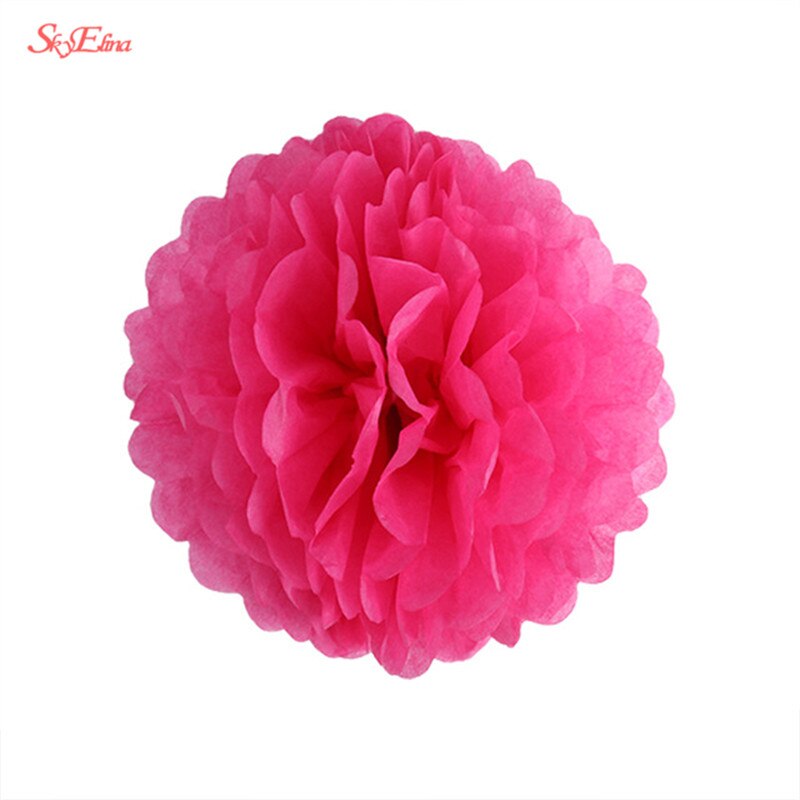 10 Pcs 6 Inch 15 Cm Kunstmatige Bloemen Tissuepapier Pom Poms Papieren Bloemen Ball Pompom Bruiloft Verjaardag Decoratie Partijen 5Z