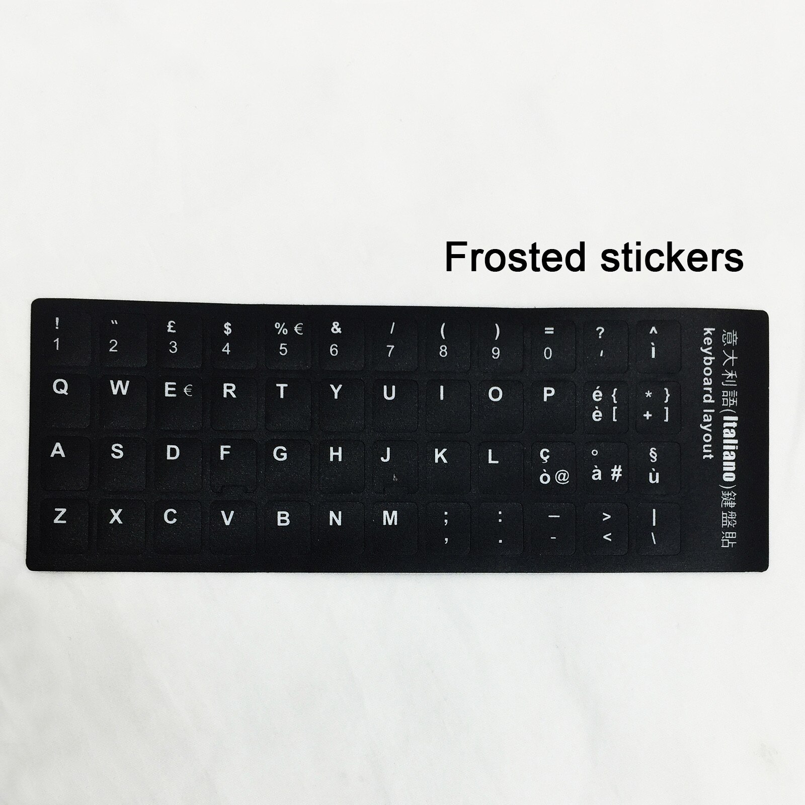 12 Language Notebook Keyboard Stickers 3pcs Black Matte Texture Language Stickers Tpu Dust-proof Protective Film Keyboard Parts: 3PC Italian