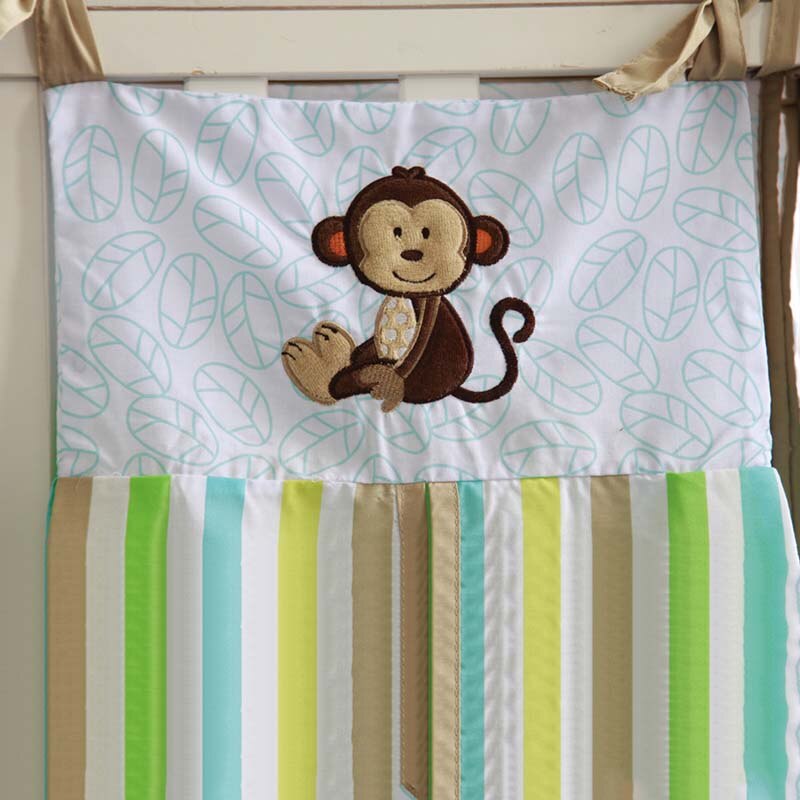 Organizador portátil para cuna de bebé, bolsa colgante para cama, bolsa de pañales bordada para recién nacidos, juego de cama para bebé, bolso para pañales infantiles, Organizador