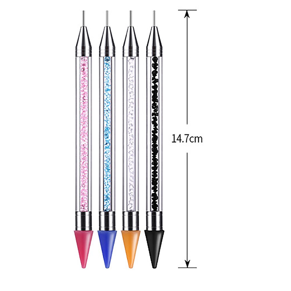 Uñas de Picker cera Pen arte de uñas herramientas de uñas de arte que salpican lápiz manicura Accesorios