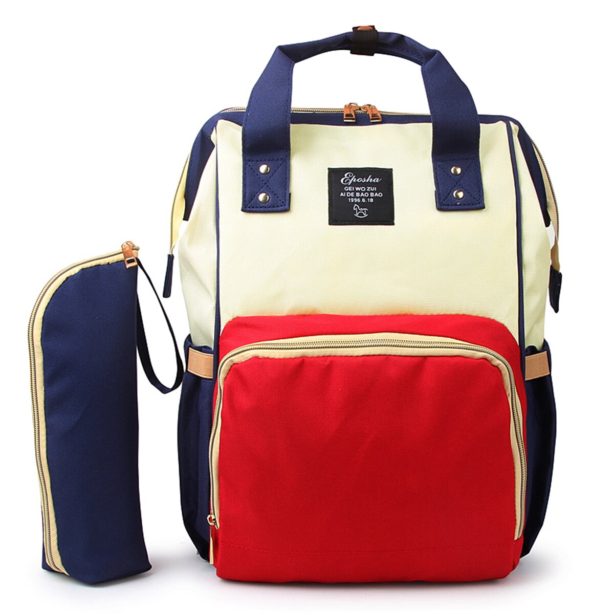 Female Backpack Fashionable Multifunctional Diaper Bags Mummy Bags Handbag Shoulders Bag for Women: D