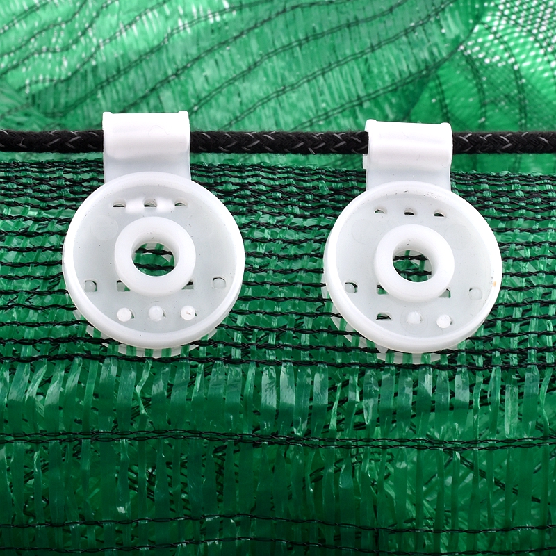 1~100Pcs White Sun Shade Net Clip Sunshade Net Fixing Clip Greenhouse Shade Cloth Fix Clamp Plastic Grommet Fence Netting Hook