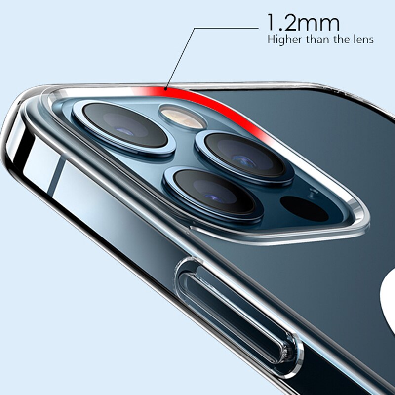 Hard Crystal Case For Apple iPhone Cover For iPhone 12 13 Pro Max Mini Magnetic Cover For iPhone 13 11 Pro Max XR XS Max Funda