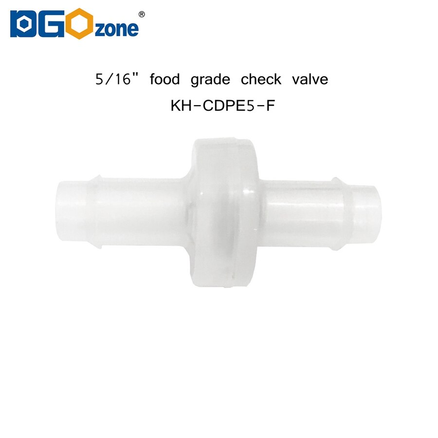 Livsmedelsventil pp plast backventil backventil 1/8 "  to 3/8 " ventil kh-cdpe-f-serien dgozone