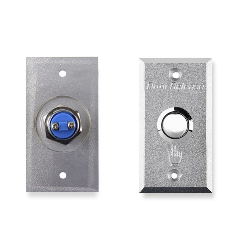 Metall Edelstahl Tür Exit-Button Schalter Release Push-Taste mit LED-Licht Für Access Control Lock System NC/KEINE/COM zu Öffnen Tür
