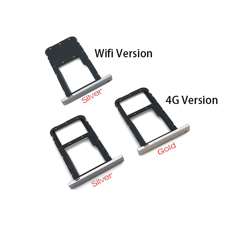 Sim-kort bakke slot holder adapter tilbehør til huawei mediapad  t3 10 ags -l09 ags -w09 ags -l03 t3 9.6 lte del