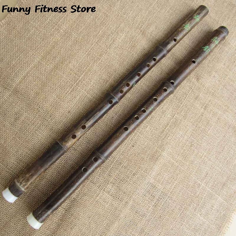 Wooden 6 Holes Bamboo Flute Musical Instrument Flute Vertical Flute Clarinet Student Beginner Traditional Flauta