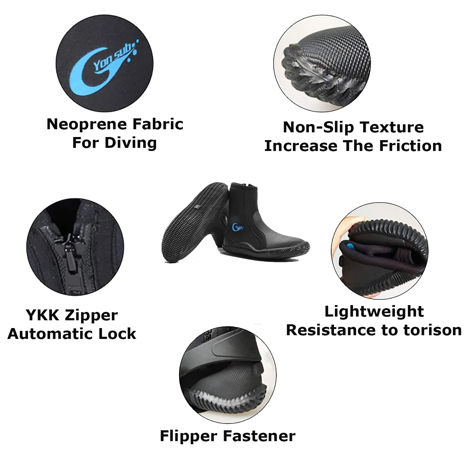 5MM rubber diving boots slip waterproof shoes for wetsuit boots fishing snorkeling,warming swimming