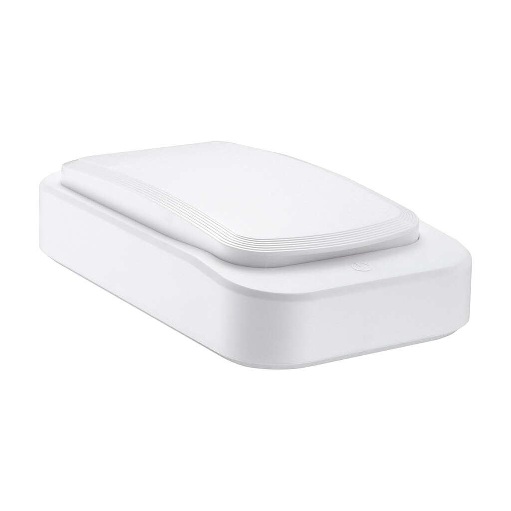Bärbar uv-sterilisatorbox trådlös laddningsbox för mobiltelefon usb uv-ultraviolett sterilisator hushålls uv-sterilisatorer #g40: Vit