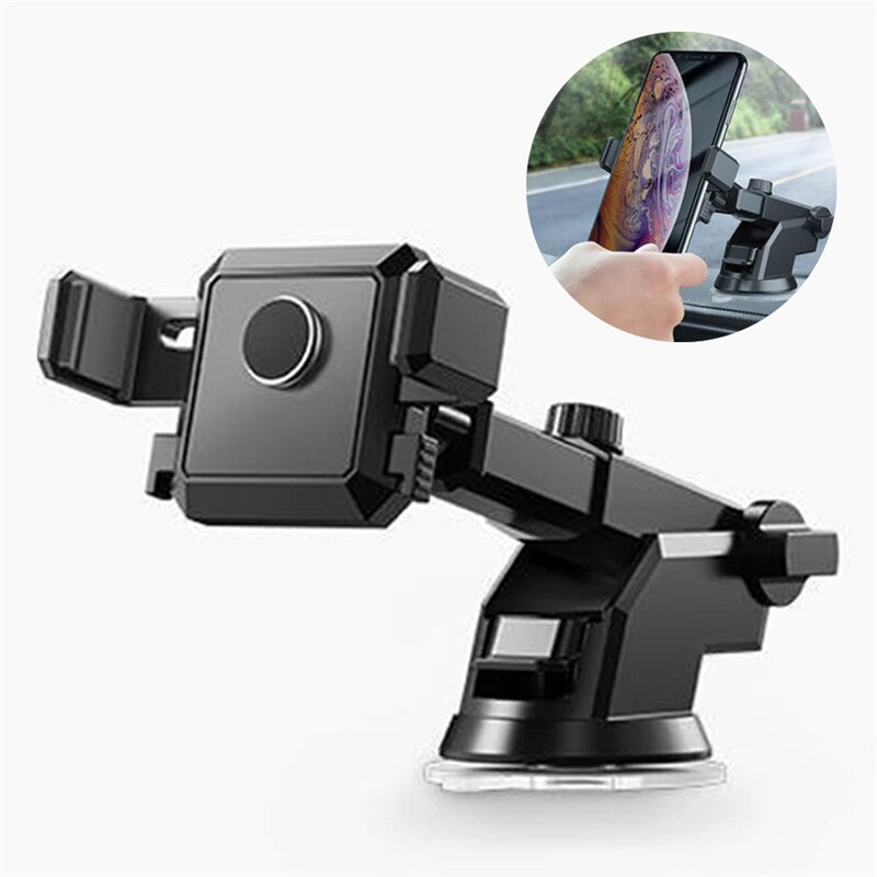 Universele Auto Mobiele Telefoon Houder 360 Graden Air Vent Mount Gps Stand Mobiele Telefoon Houder Voor Telefoon Zuignap Houder beugel: Suction cup type