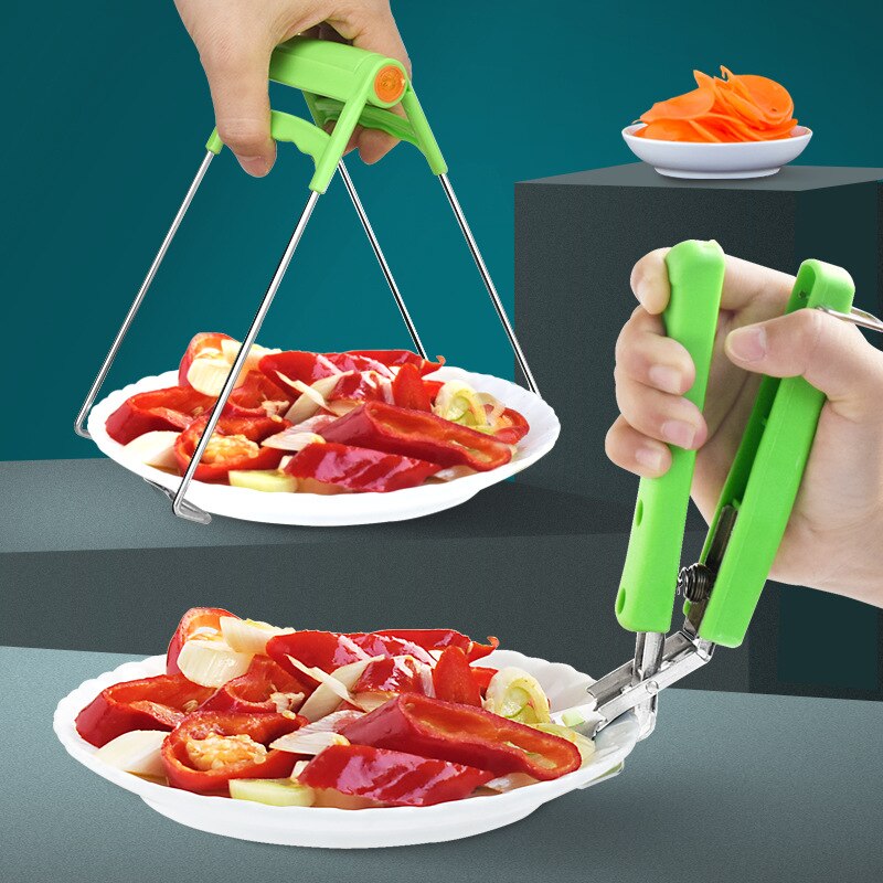 Grijper Clips Voor Moving Hete Plaat Of Kommen Met Voedsel Uit Instant Pot Magnetron Lucht Friteuse Accessoire Klem houder Tong