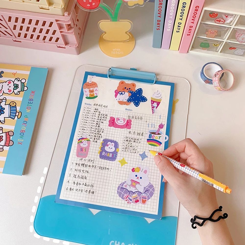 Hole Splint File Folder Acrylic Test Paper Organizer Memo Clip Document Board Clip Clipboard A4 Paperboard Writing Pad