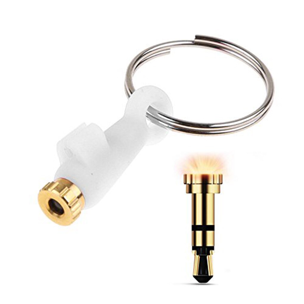 oben Mini Infrarot Drahtlose Fernbedienung Für Telefon 3,5mm Aux Jack Universal- Clever Infrarot Fernbedienung für iPhone 5 6 6s: Weiß