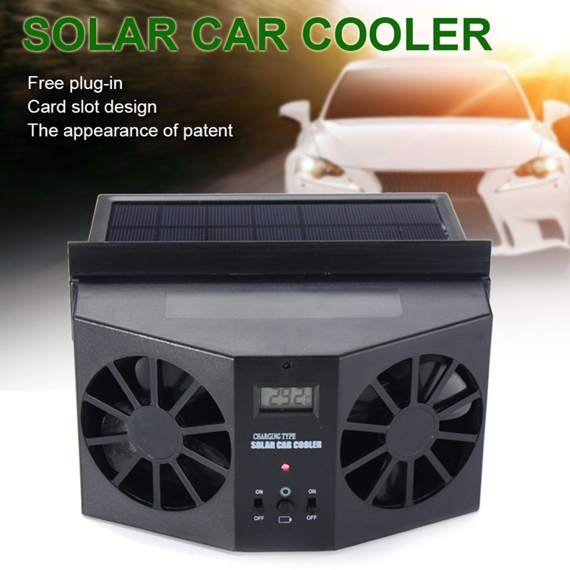 Vehicle Window Fan Solar Energy Fan Car Exhaust Fan Universal Technical Black Ventilador Exaustor Auto Accessories