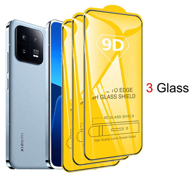 1 ~ 3 stuks beschermglas voor Xiaomi 14T screenprotector Xiaomi13 xiaomi 13t camerafilm xiaomi 12 t schermpantser xiaomi 13t pro glass xiaomi13t xiaomi 12t 11t screen protector xiaomi 12t pro: YELLOW / 4 Stuks
