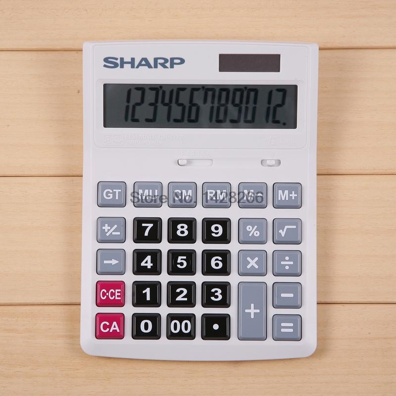Sharp CH-G12 Large Desktop Calculator Business Office Financial Accounting Computer: White