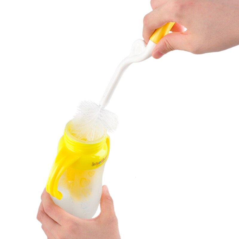 Set di spazzole per biberon per bambini detergente per capezzoli Nylone spazzola per biberon lunga spugna bicchiere di plastica latte tazza d&#39;acqua pulizia biberon
