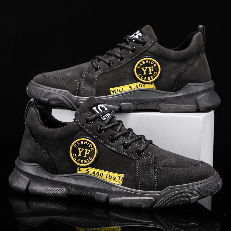 Mænd sko sneakers udendørs fritids sko sportssko snøre fritidssko herre lette fritid åndbare sko