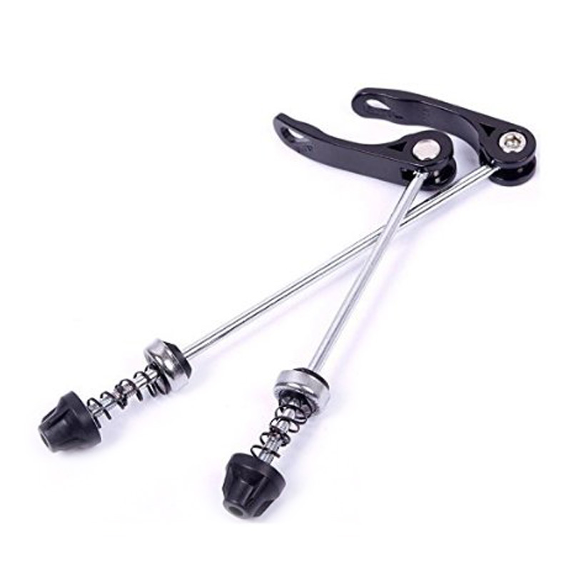 Brochetas de cubo de rueda de bicicleta de aleación de aluminio, Perno de liberación rápida, eje de palanca de acción de leva suave, 1 par