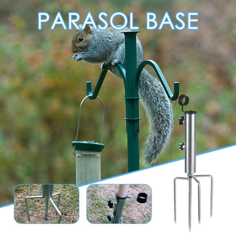 Soporte para poste de bandera de sombrilla, Base para sombrilla de playa, soporte para poste de bandera de arena, estacas de jardín, soporte para sombrilla, ancla para sombrilla de playa