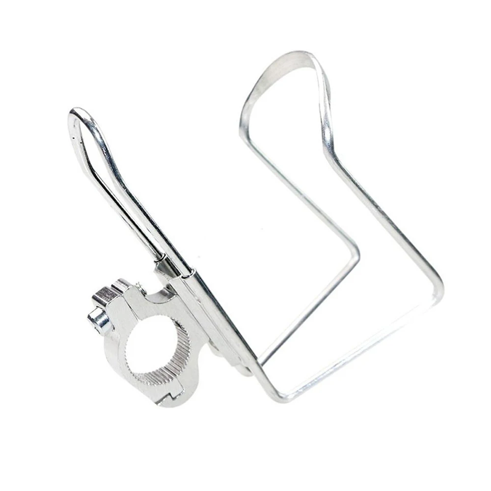 1x Fiets Bidonhouder Beugel Mountainbike Stuur Bottle Mount Fietsen Accessoires Aluminium Fiets Bidonhouder: WHITE