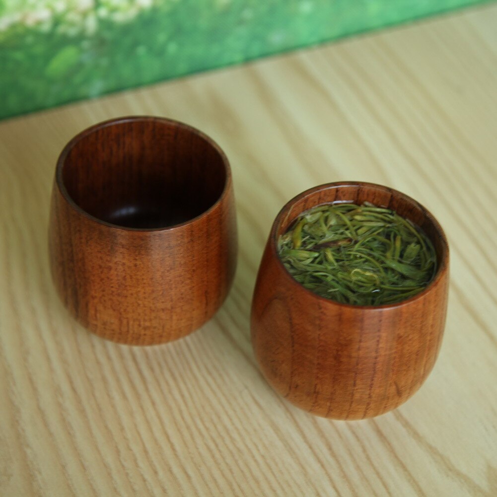 1-8 Pcs Wooden Cups Primitive Handmade Natural Spruce Wooden Cup Mug Breakfast Beer Milk Drinkware Product