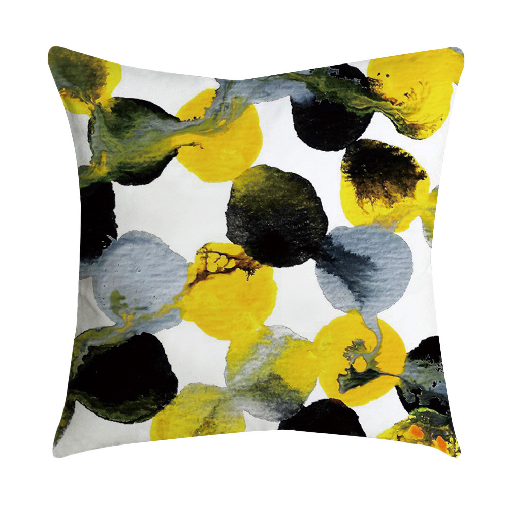 Ananas Blad Geel Sofa Auto Taille Gooi Kussen Case Home Decor cojines decorativos para sofa kussen G516: J