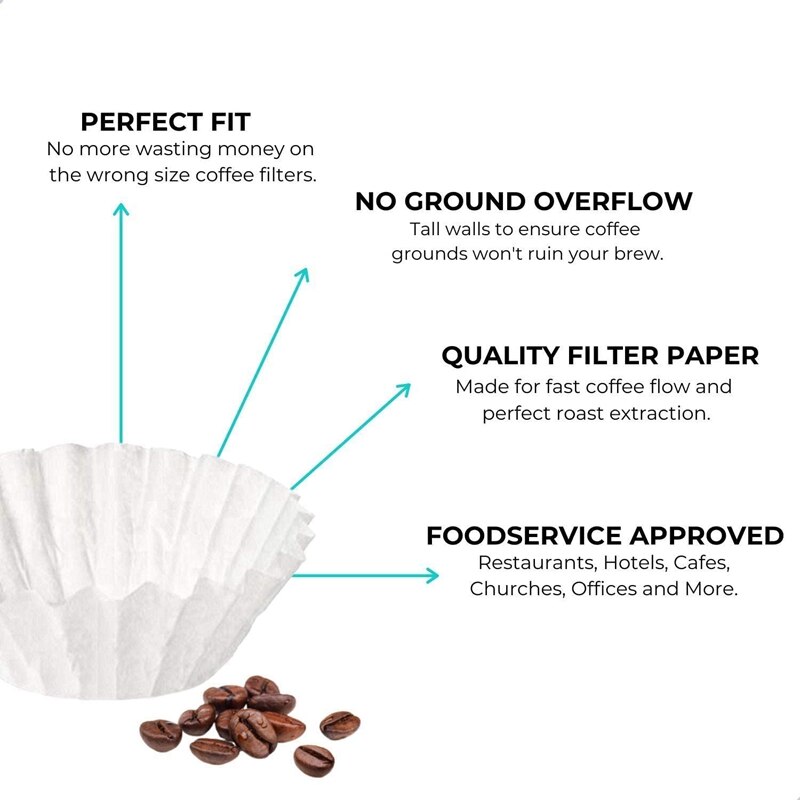 500 Uds 8-12Cup 8,5 cm filtros desechables de reemplazo de café filtro de café taza hogar cocina filtros de papel desechables