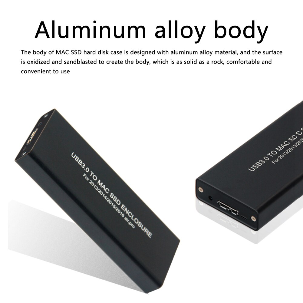 USB3.0 External SSD Cases Computer Enclosures Household Accessories for MacBook Air Pro Retina SSD