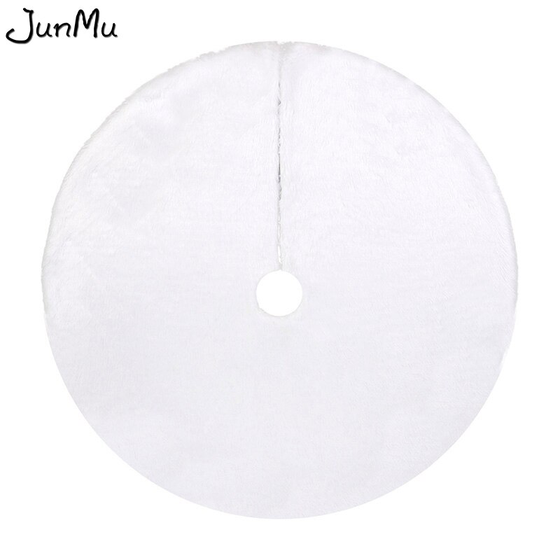 White Christmas Tree Skirt 48 Inch Fur Xmas Tree Skirt Christmas Tree Decoration Skirt For Xmas Decorations: 78cm