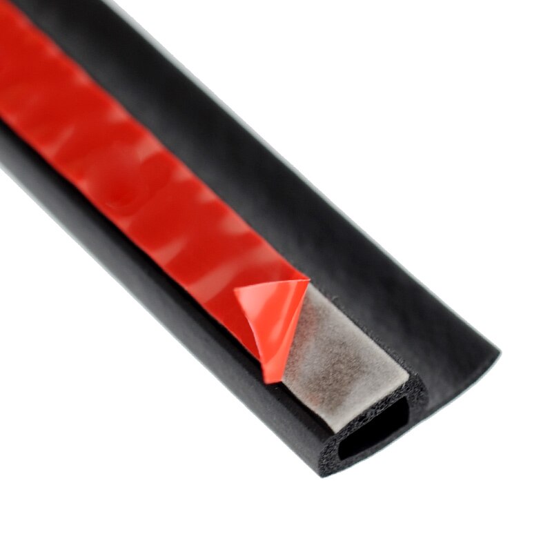 4 Meters Big D Small D Z P Type Waterproof Trim Sound Insulation Soundproof Weatherstrip EPDM auto rubber seal Strips: 4meters P type