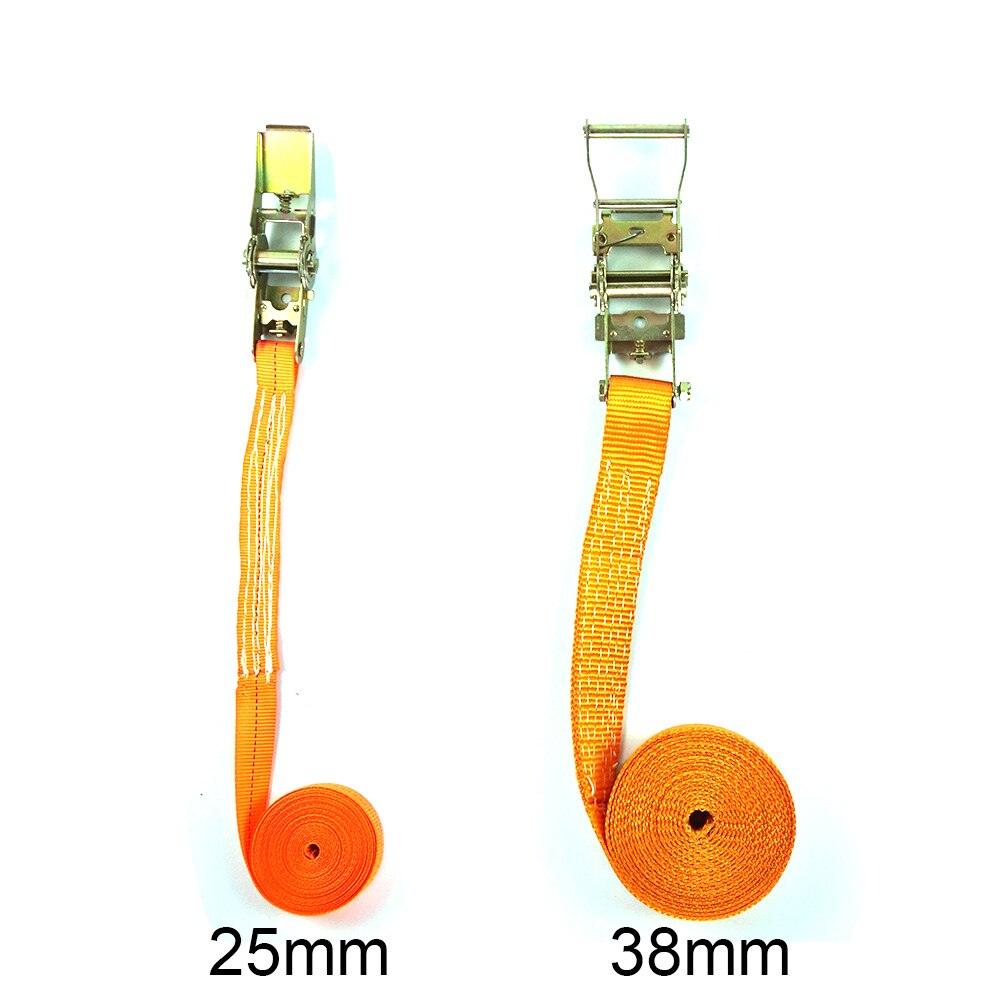 Lashing Transport Car Cargo Tensioning Belt Polyester Ratchet Straps Bundling Portable Truck Tie Down Motorcycle Heavy Duty