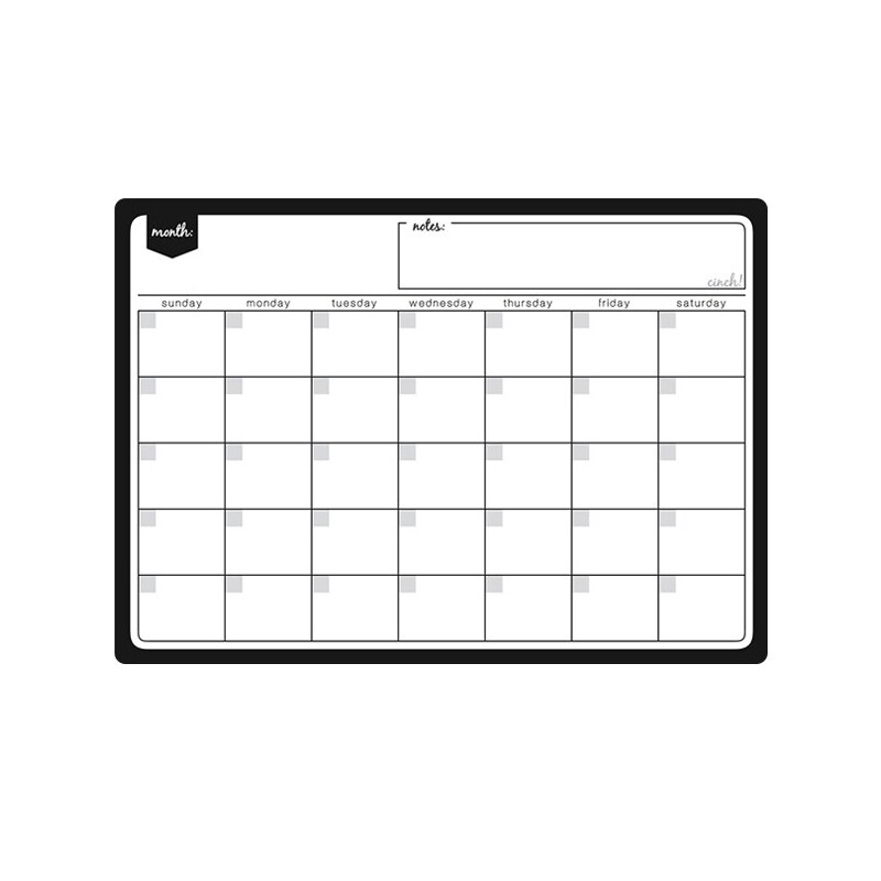 Nordique magnétique effaçable à sec calendrier hebdomadaire résistant réfrigérateur tableau blanc planificateur feuille cuisine réfrigérateur tableau blanc rappel: 08 Monthly Set