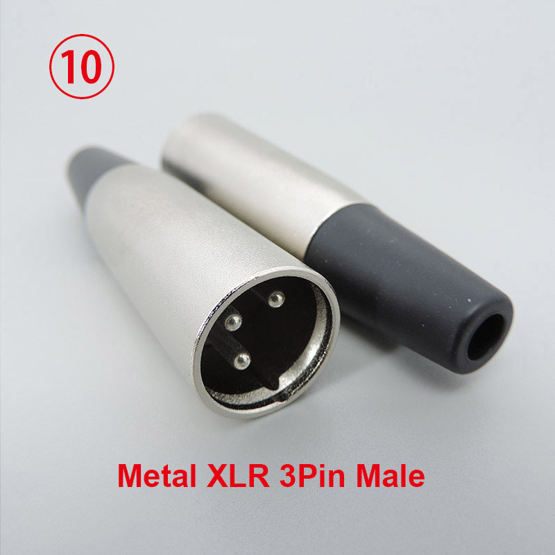 1pc audio Metal Microphone 3pin XLR Male female To 1/4" 6.35mm 6.5 Mic mono RCA male female Stereo Transform Converter Adapter: Red