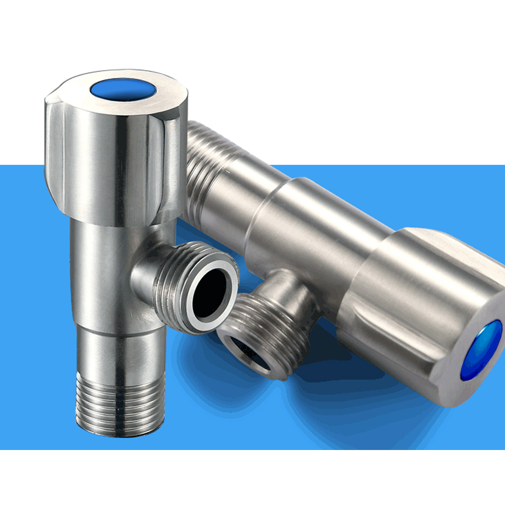 Control Toilet Switch Triangle Stainless Steel Bathroom Cold Water Stop Filling Kitchen Tap