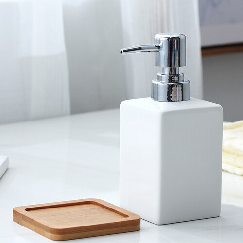 WHYOU Ceramic Liquid Soap Dispensers Emulsion Latex Bottles Bathroom Accessories set Wedding: E