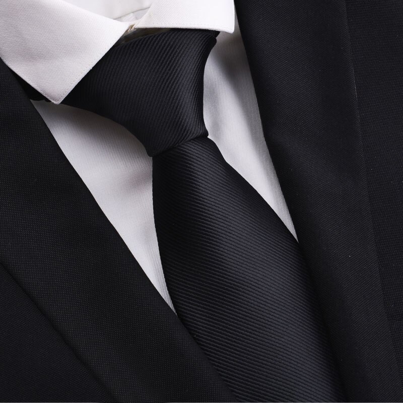 Corbata clásica de 8 cm para hombre a rayas para ceremonia de boda y cita, corbatas formales de de seda sintética con caja de