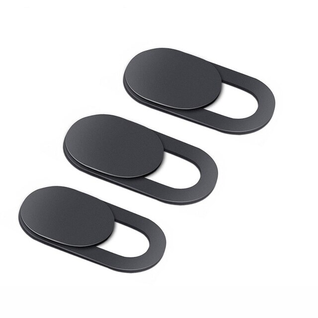 SIANCS WebCam Macchina Fotografica Della Copertura Universale Privacy Copertura di Plastica Per Smartphone Computer Portatile Del PC Del Telefono Mobile Lente Privacy Sticker: 3pcs black