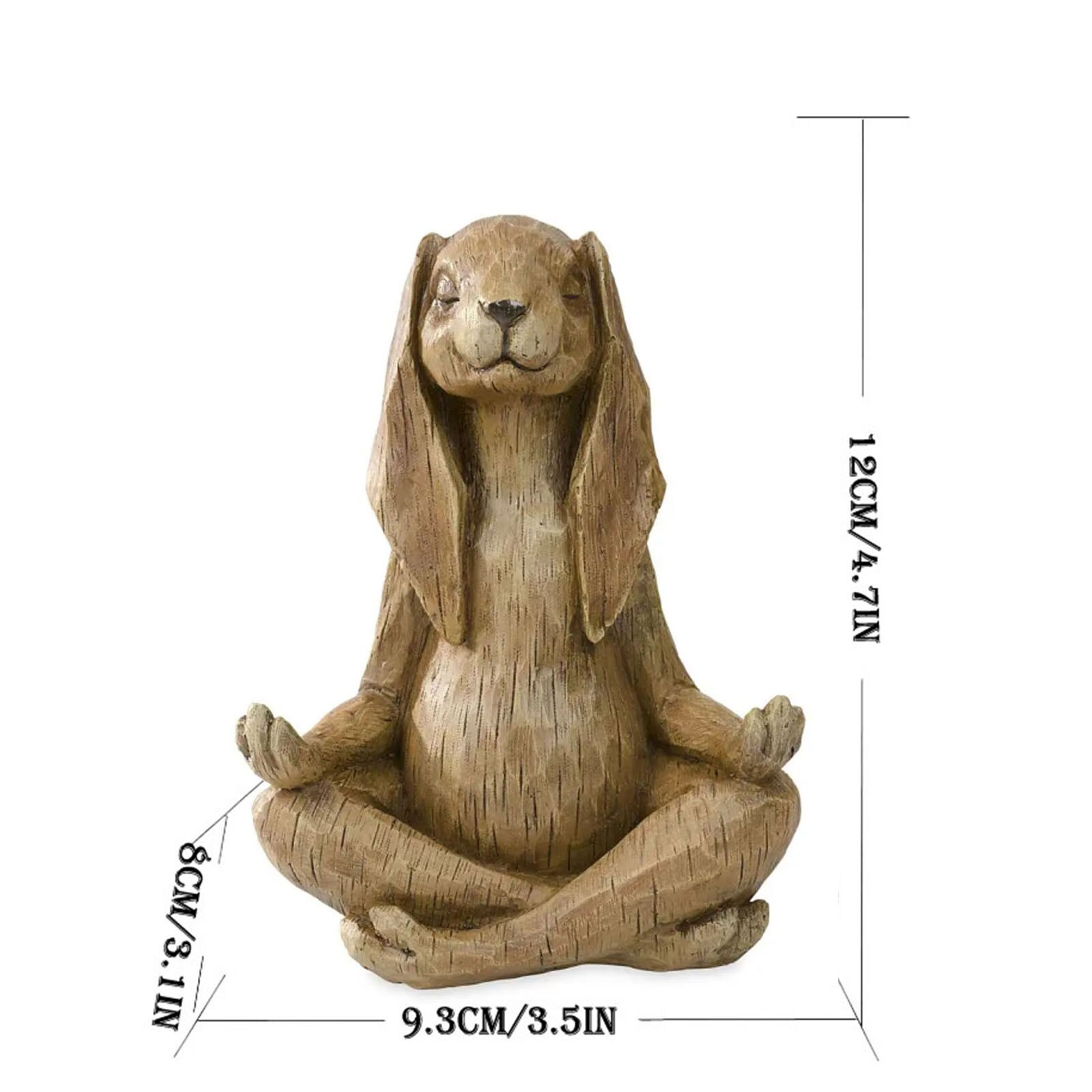 Statue de chat en forme de bouddha, 4 #, Sculpture en plein air, décoration, Art Animal, d'ornement