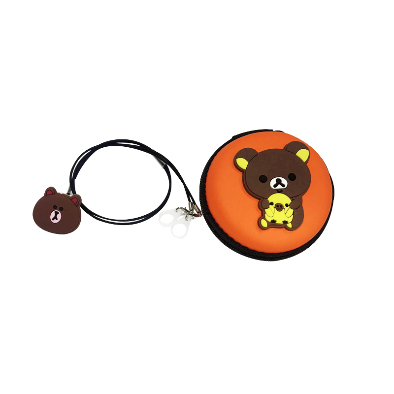 Kids BTE Hearing Aid Clip Safety Line Otoclip for Preventing Falling and Loss Binaural: bear 02