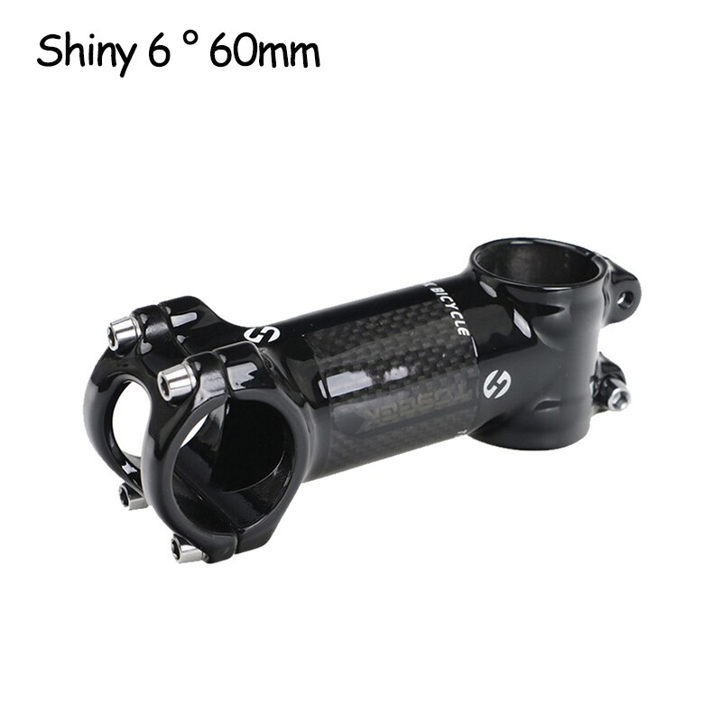 Toseek sykkelstyrestem karbon aluminium landevei mtb sykkelstem ultralett 31.8 mtb kraft 6/17 grader sykkelbord sykkeldel