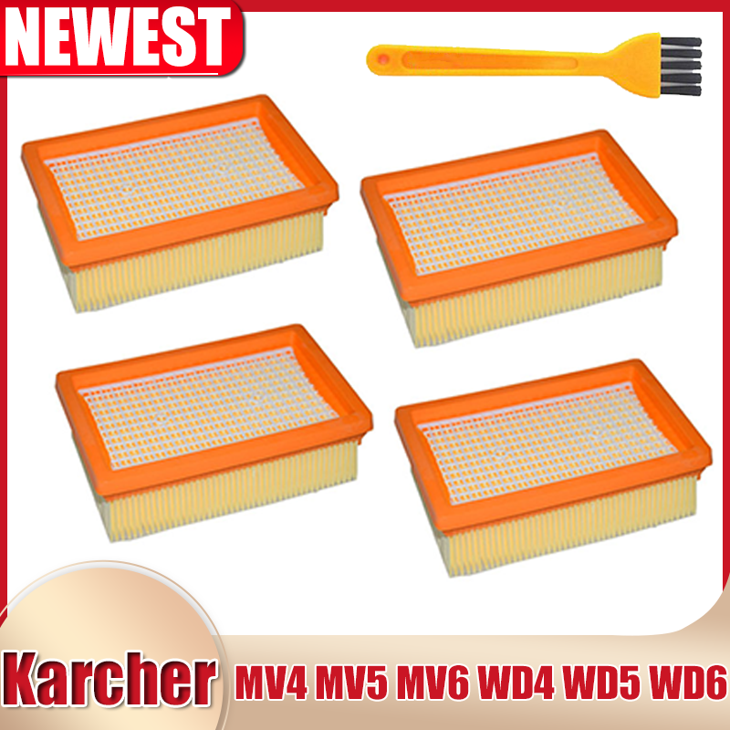 Filtro HEPA para KARCHER MV4 MV5 MV6 WD4 WD5 WD6 piezas de recambio de aspiradora húmeda y seca # 2.863-005.0 filtros hepa