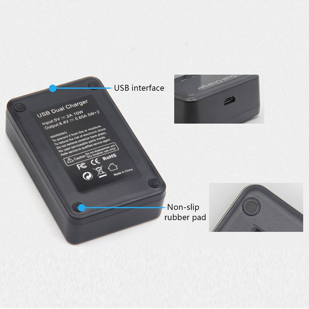 Kamera batterilader lcd usb dobbel lader til np -fw50 sony  a6000 5100 a3000 a35 a55 a7s ii alfa 55 alfa 7 a